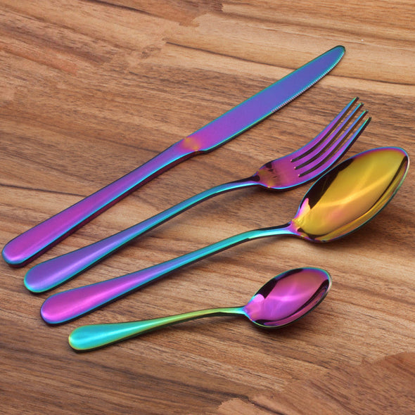 Colorful Stainless Steel Flatware(4 COLORS CHOICE)