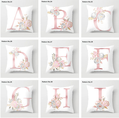 Throw Pillow Case Cushion Cover 18 x 18 inches 45 x 45 cm(Pattern No.23~49)