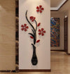 3D Vase Acrylic Wall Murals