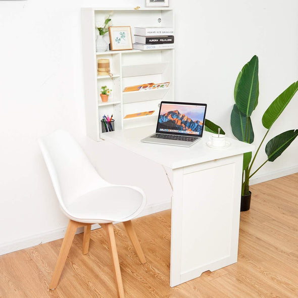 Fold Out Wall Mounted Multi-Function Computer Desk