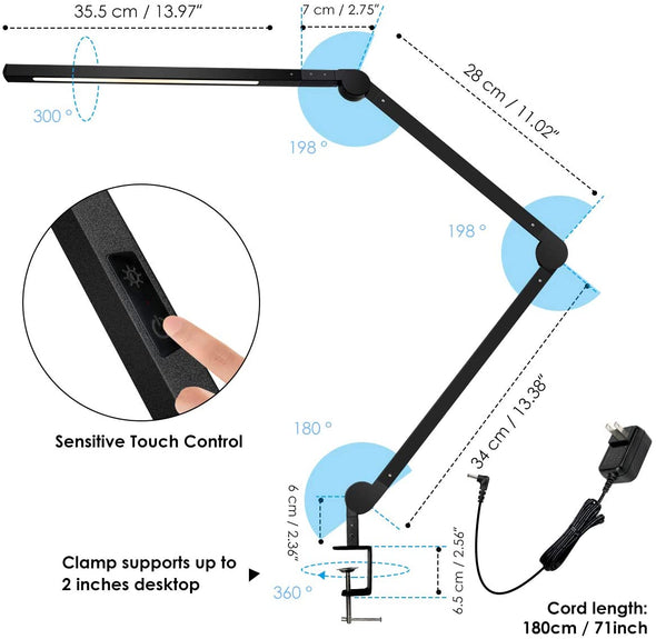 Modern Architect Swing Arm Table Light for  Study/ Work /Reading