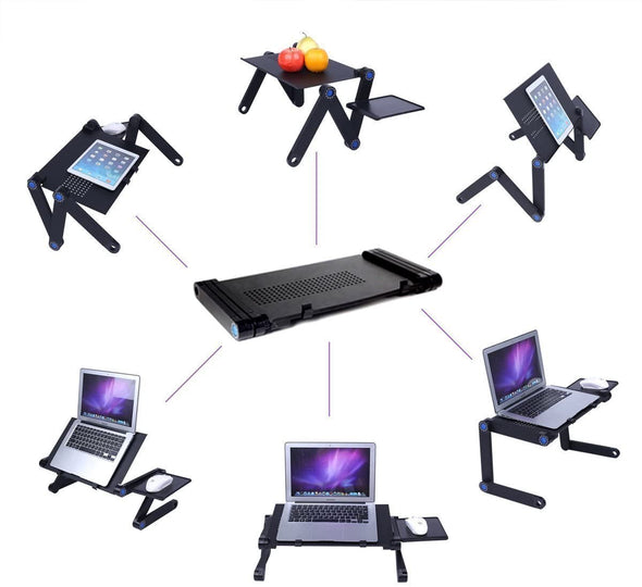 360 Adjustable Portable Folding Laptop Desk & Ergonomic Reading Stand