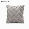 Luxury Soft Plush Short Wool Throw Pillow Covers 18 x 18 inches 45 x 45 cm(Pattern No.68~91)