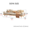 Japandi Minimalism Solid Wood Sofa Bed