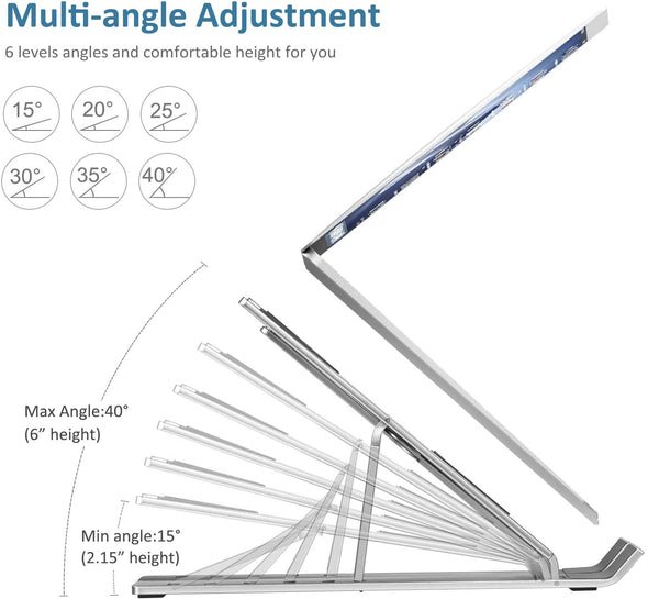 Adjustable Aluminum Laptop Computer Stand