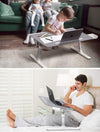 X-Large Foldable and Adjustable Laptop Stand with Storage Drawer