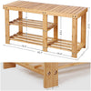 Multifunction Bamboo Shoe Rack Bench Organizer Shelf