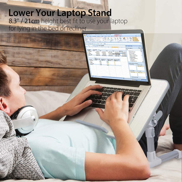 Height Adjustable Laptop Bed Table