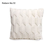 Luxury Soft Plush Short Wool Throw Pillow Covers 18 x 18 inches 45 x 45 cm(Pattern No.68~91)