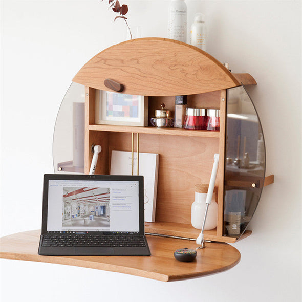 Wall Mounted Space Saving Multifunction Vanity Table Laptop Desk