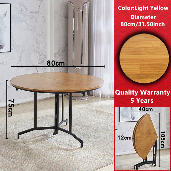 New Arrival Space Saving Round Folding Table