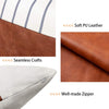 Faux Leather Throw Pillow Covers 18x18 Inch/45x45 CM Set of 4