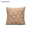 Luxury Soft Plush Short Wool Throw Pillow Covers 18 x 18 inches 45 x 45 cm(Pattern No.68~91)