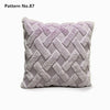 Luxury Soft Plush Short Wool Throw Pillow Covers 18 x 18 inches 45 x 45 cm(Pattern No.68~91)