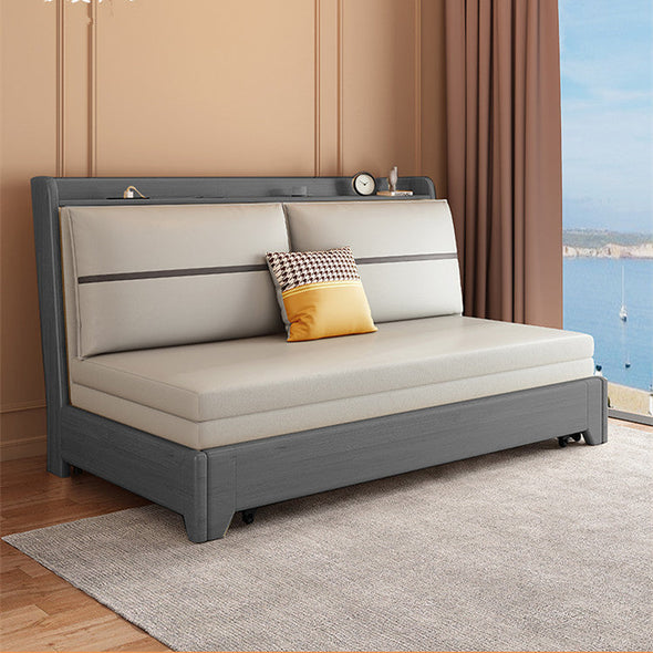 SOFA BED WITH STORAGE UNDERNEATH-DEEP GREY