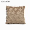 Luxury Soft Plush Short Wool Throw Pillow Covers 18 x 18 inches 45 x 45 cm(Pattern No.68~91)