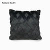 Luxury Soft Plush Short Wool Throw Pillow Covers 18 x 18 inches 45 x 45 cm(Pattern No.68~91)