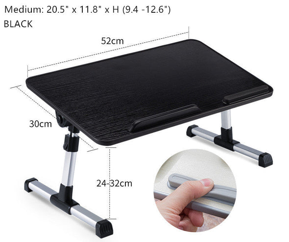 Height Adjustable Laptop Bed Table