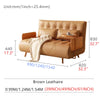 Adjustable Loveseat Sofa Bed with Rotating Armrest Tray