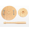 Baseball Bat and Shield Combination Set Small Beside Table