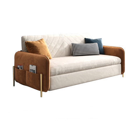 2-in-1 Design Convertible Sofa Bed with Storage Underneath