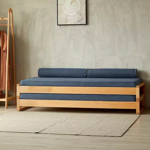 Japandi Solid Wood Stackable Sofa Bed