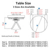 Rotating Extendable Ceramic Top Round Dining Table