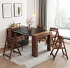 New Design Space Saving Expandable Dining Table with Storage Cabinet