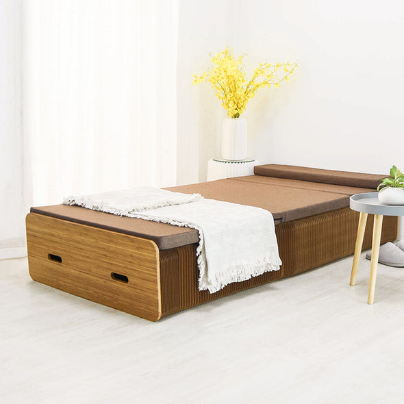 Extendable Paper Bed with Folding Mattress