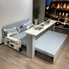 Space Saving Multifunction Sofa Bed With Foldable Work Desk