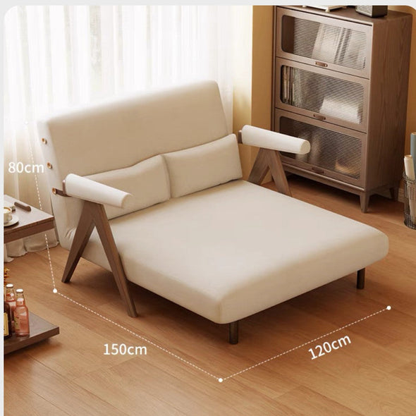 3-In-1 Convertible and Adjustable Loveseat Sleeper Sofa Bed