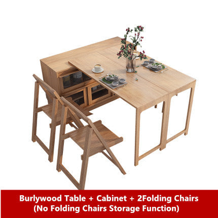 New Design Multifunction Dining Table with  Cabinet(without folding chairs storage function)