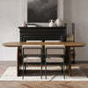 Solid Wood Top & Pedestals Dining Table