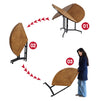 space saving round folding table