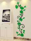 3d Rattan Flower Acrylic Wall Murals