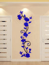 3d Rattan Flower Acrylic Wall Murals