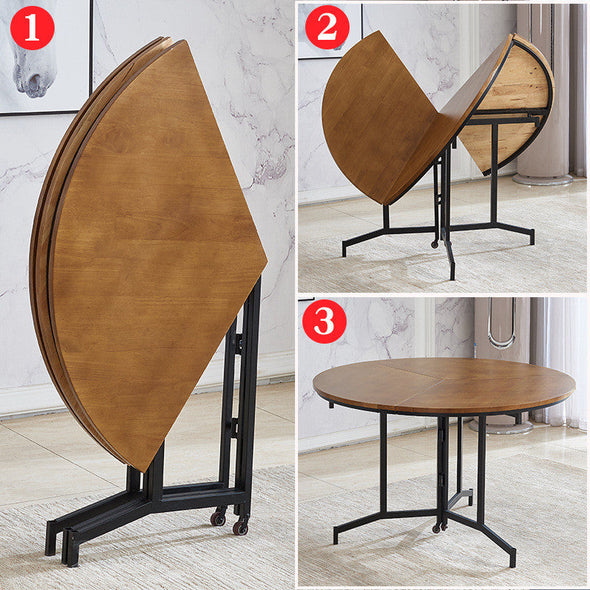 round folding table