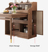 walnut dining room side table space saving