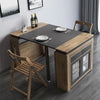 extendable dining table with sideboard