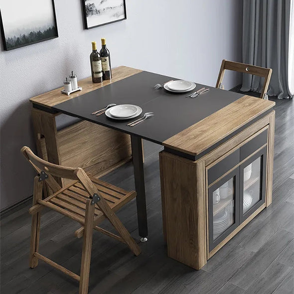 extendable dining table with sideboard