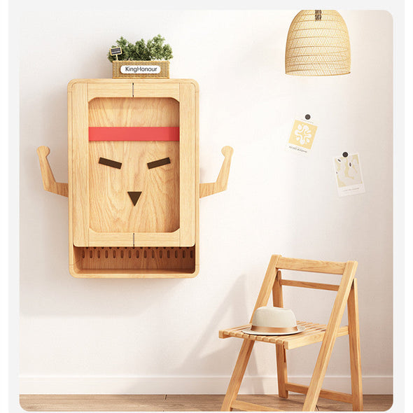 wall mounted convertible table with peg board