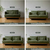 Upholstered Corduroy Sleeper Sofa Bed