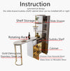 New Design Modern Light Luxury Rotating Wine Bar Table with Cabinet