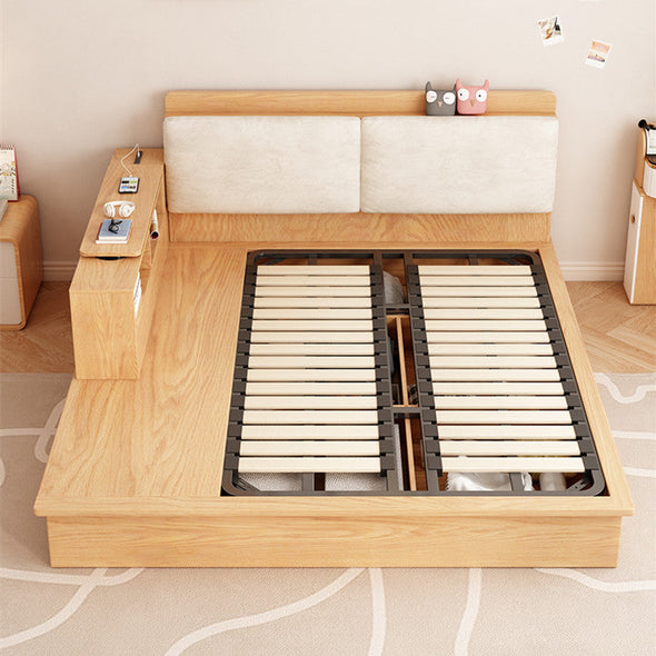 UPHOLSTERED PLATFORM STOAGE BED FRAME