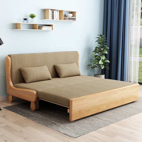 Solid Wood Pull Out Sofa Bed