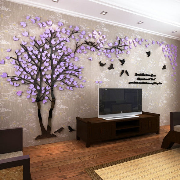 3d Couple Tree Acrylic Wall Murals