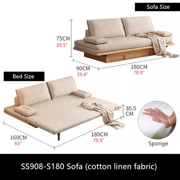 Tatami Pull Out Sofa Bed With Underneath Storage Drawers