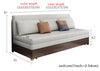 Modern Convertible  Sofa Bed with Electric Liftable Coffee Table