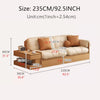 Multifunction Fabric High Box Storage Sofa