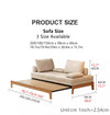 Japandi Movable Back Cushions Pull Out Sofa Bed